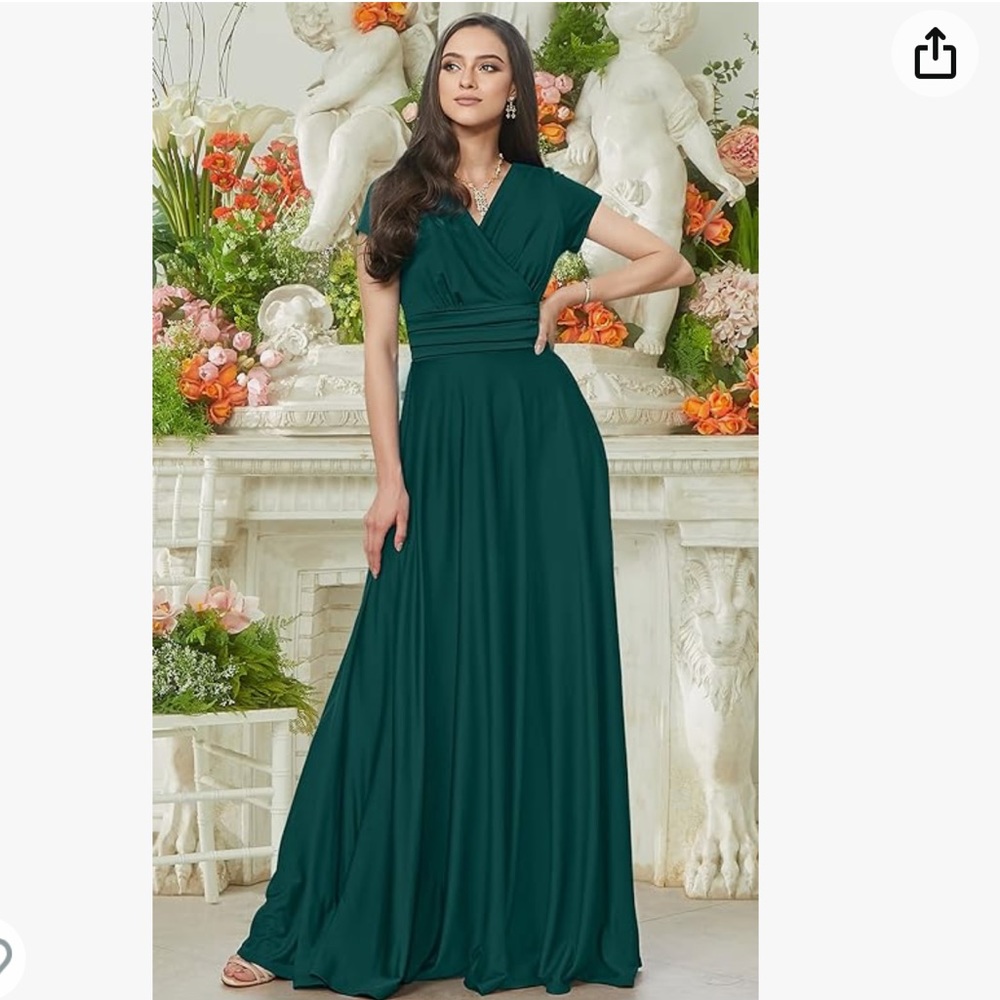 Koh Koh Emerald Green Formal Maxi Dress XS